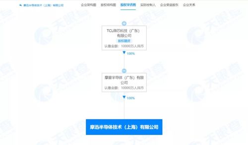 TCL科技關聯公司成立摩迅半導體，注冊資本1億人民幣，聚焦應用軟件開發
